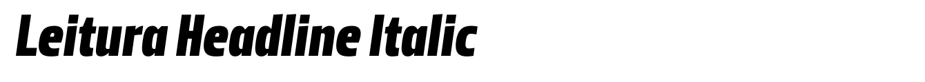 Leitura Headline Italic image